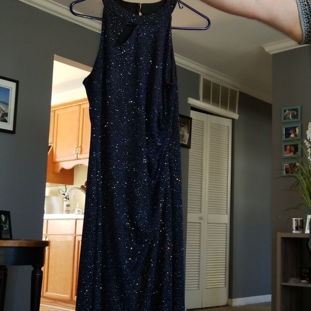 Size 14,  msk navy glitter dress